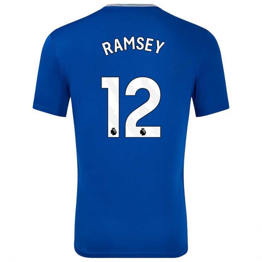 Homem Camisola Emily Ramsey #12 Azul Com Principal 2024/25 Camisa