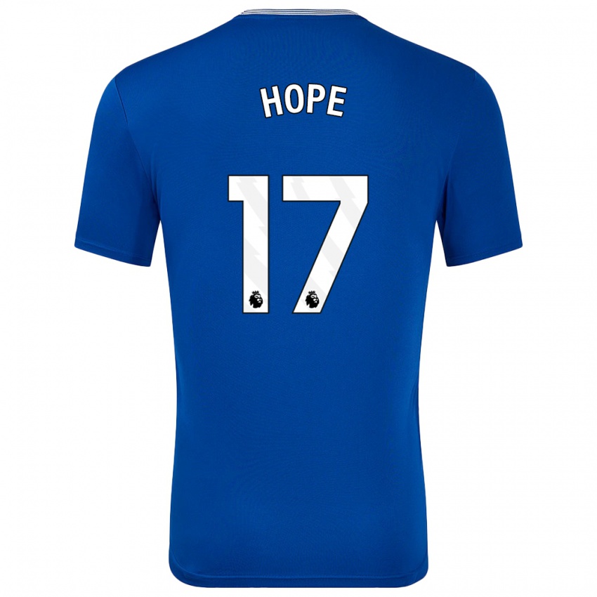 Homem Camisola Lucy Hope #17 Azul Com Principal 2024/25 Camisa