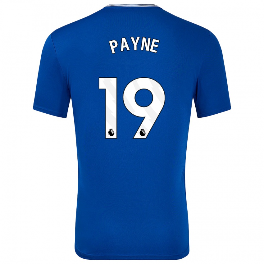 Homem Camisola Heather Payne #19 Azul Com Principal 2024/25 Camisa