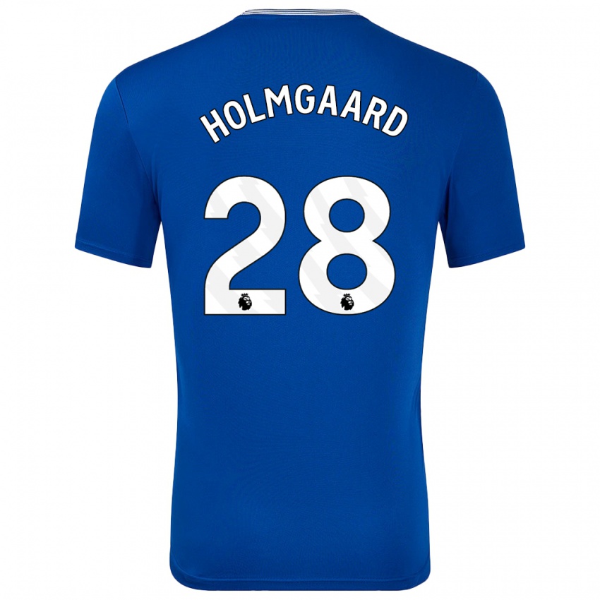 Homem Camisola Karen Holmgaard #28 Azul Com Principal 2024/25 Camisa