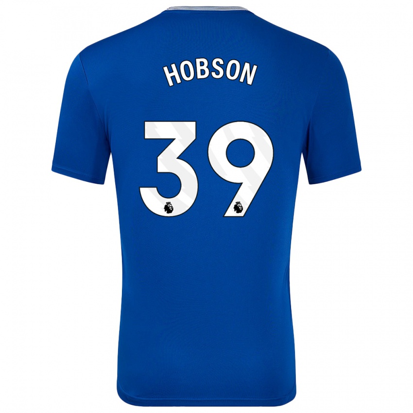 Homem Camisola Issy Hobson #39 Azul Com Principal 2024/25 Camisa