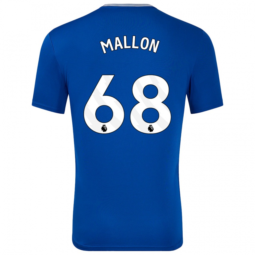 Homem Camisola Mathew Mallon #68 Azul Com Principal 2024/25 Camisa