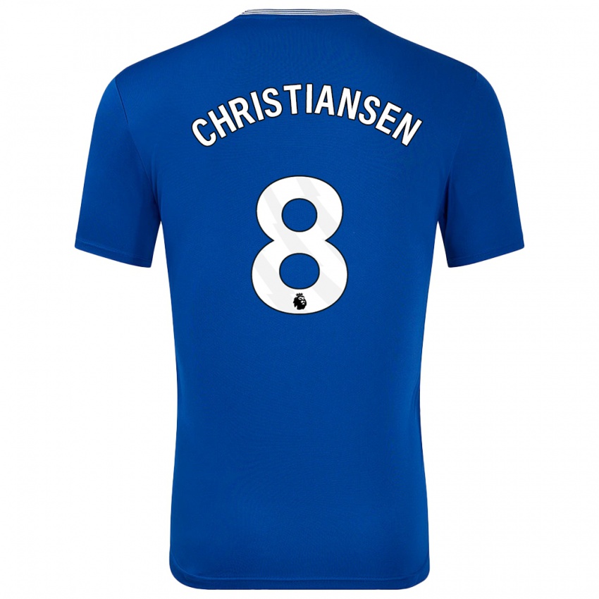 Homem Camisola Izzy Christiansen #8 Azul Com Principal 2024/25 Camisa