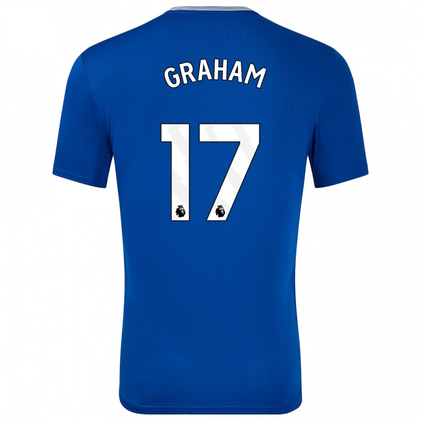 Homem Camisola Lucy Graham #17 Azul Com Principal 2024/25 Camisa