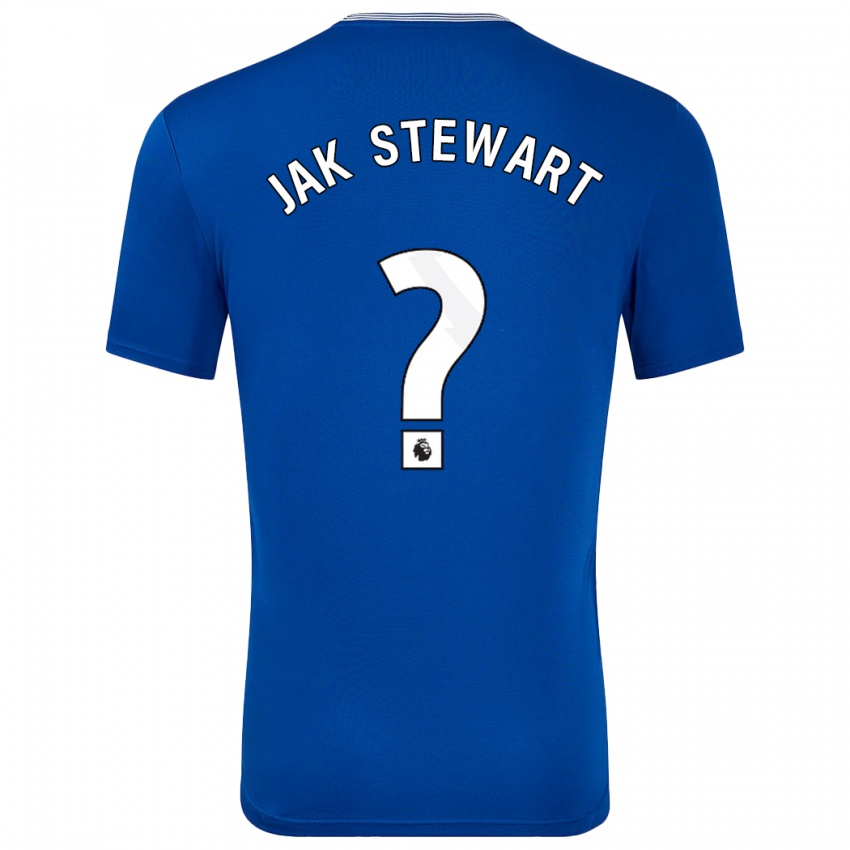 Homem Camisola Jak Stewart #0 Azul Com Principal 2024/25 Camisa