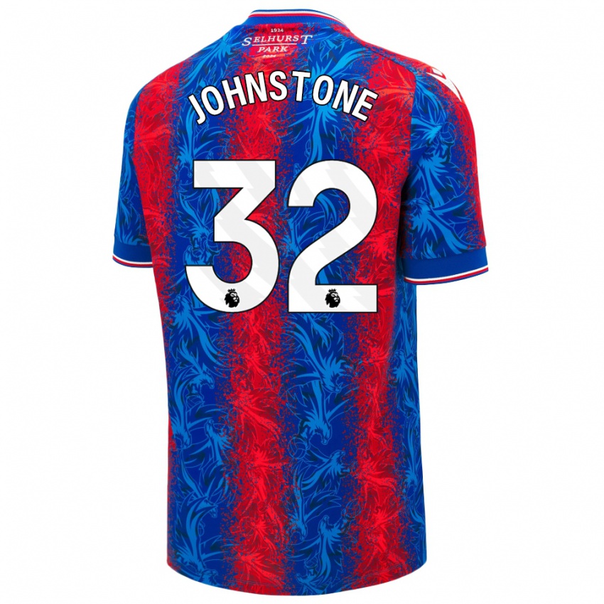 Homem Camisola Sam Johnstone #32 Listras Azul Vermelha Principal 2024/25 Camisa