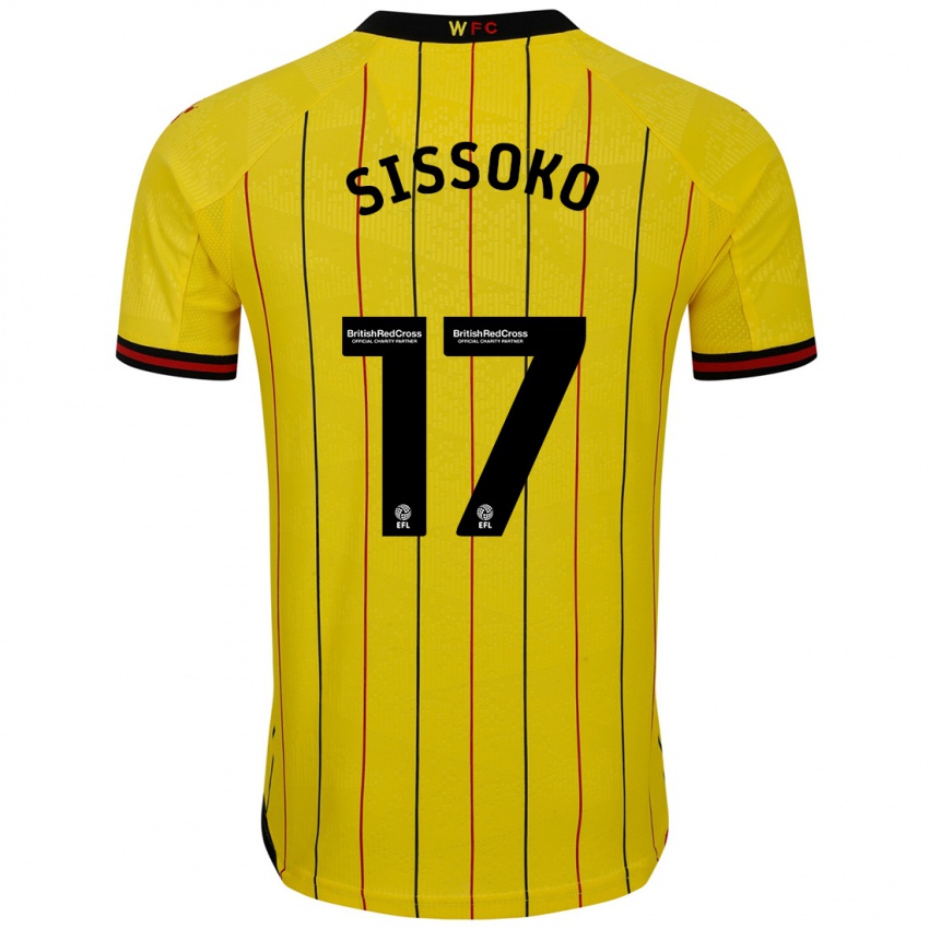 Homem Camisola Moussa Sissoko #17 Preto Amarelo Principal 2024/25 Camisa