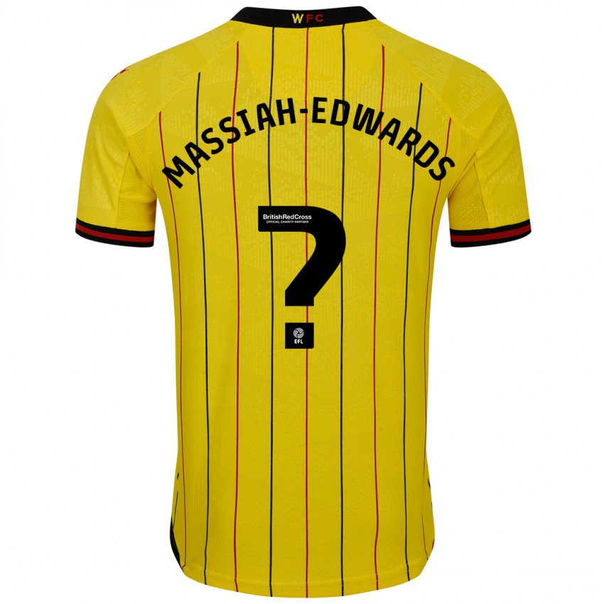 Homem Camisola Zavier Massiah-Edwards #0 Preto Amarelo Principal 2024/25 Camisa