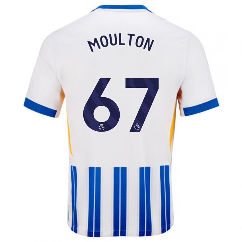 Homem Camisola Remeiro Moulton #67 Branco Azul Principal 2024/25 Camisa