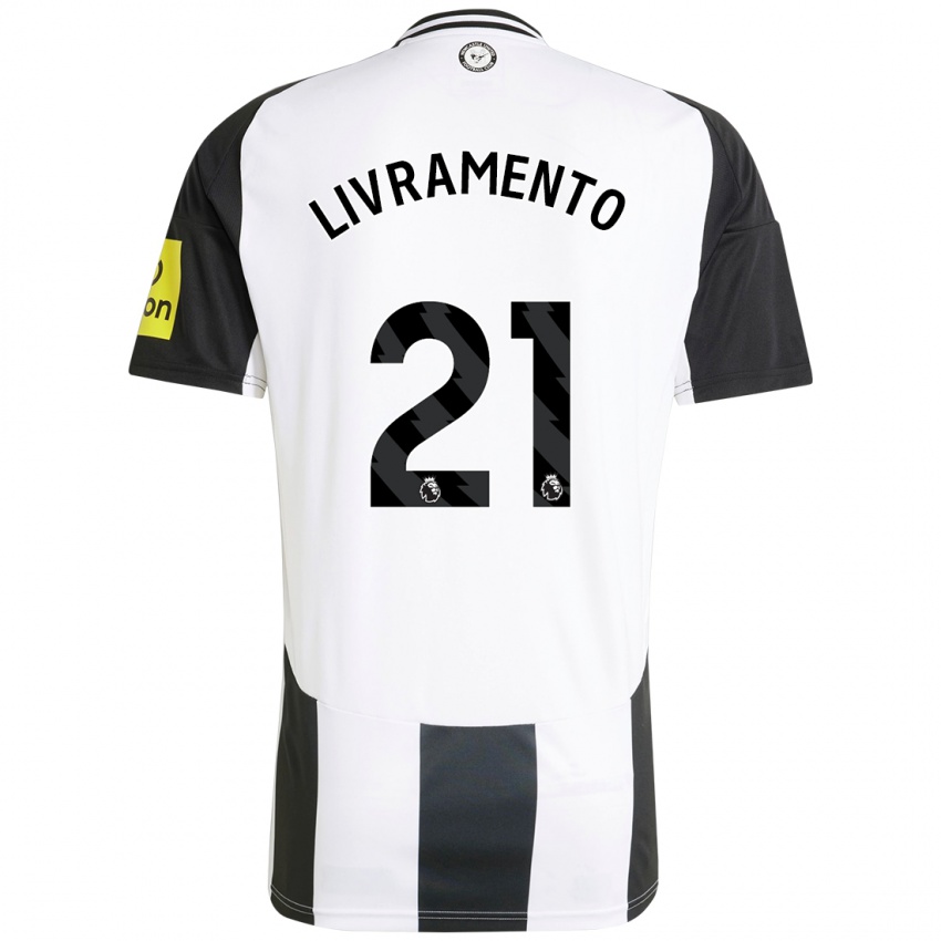 Homem Camisola Tino Livramento #21 Preto Branco Principal 2024/25 Camisa