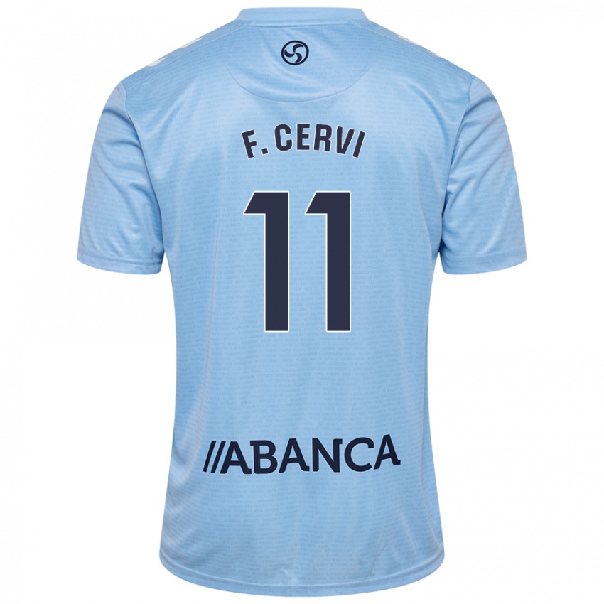 Homem Camisola Franco Cervi #11 Celeiro Azul Principal 2024/25 Camisa