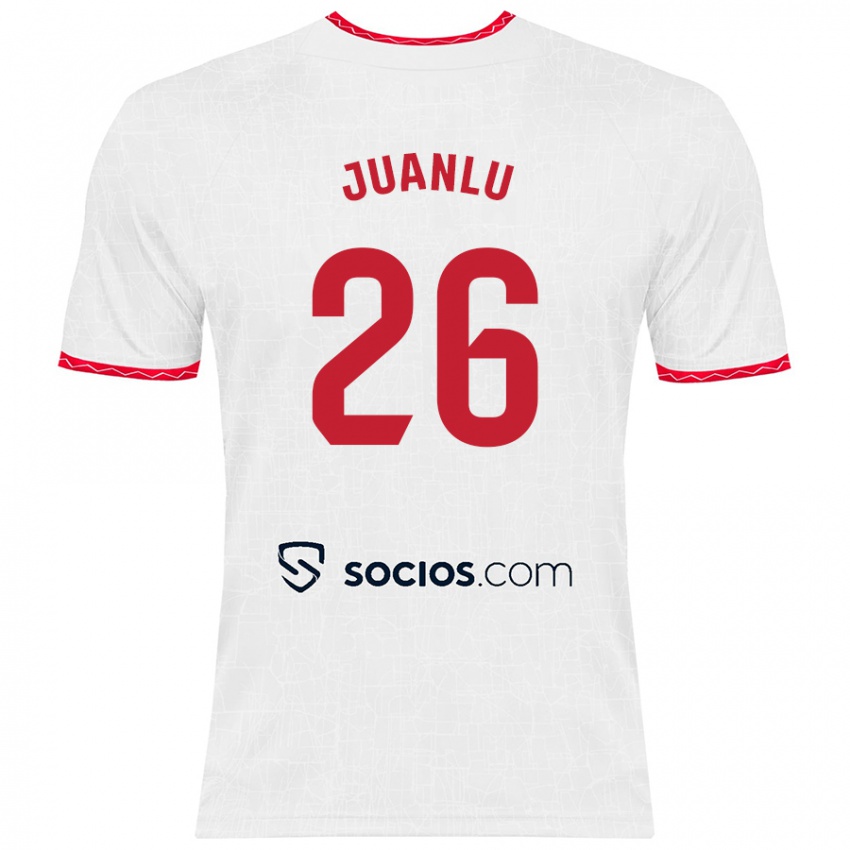 Homem Camisola Juanlu Sánchez #26 Vermelho Branco Principal 2024/25 Camisa