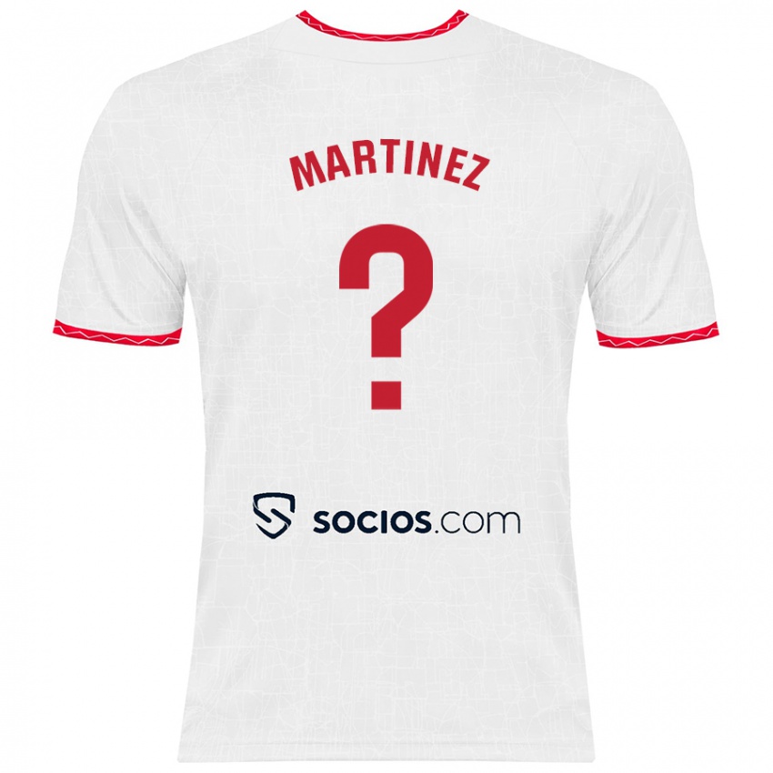 Homem Camisola Mario Martínez #0 Vermelho Branco Principal 2024/25 Camisa