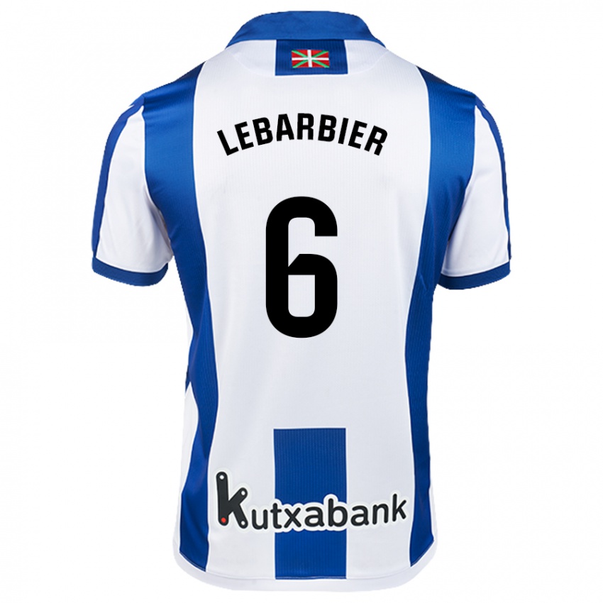 Homem Camisola Alex Lebarbier #6 Azul Branco Principal 2024/25 Camisa