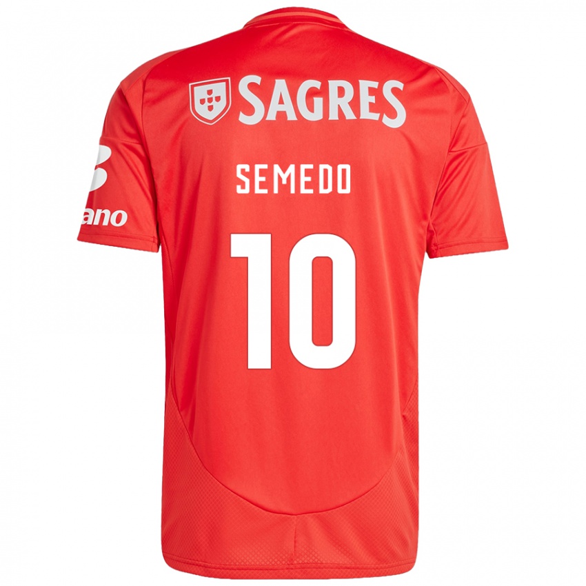 Homem Camisola Andreson Semedo #10 Vermelho Branco Principal 2024/25 Camisa