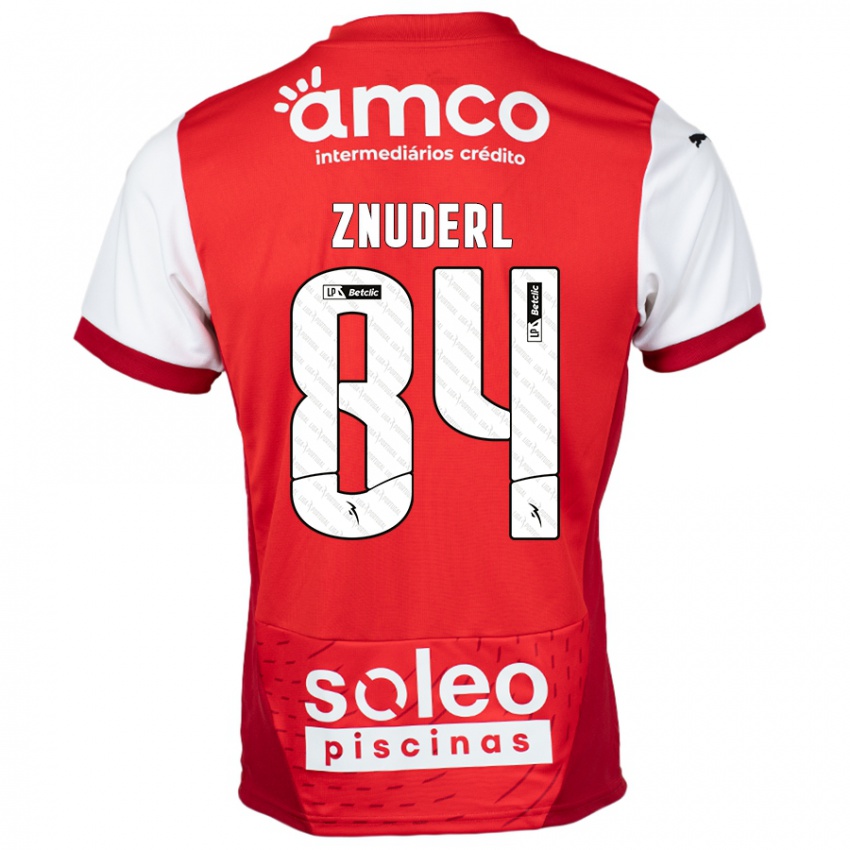 Homem Camisola Tai Znuderl #84 Vermelho Branco Principal 2024/25 Camisa