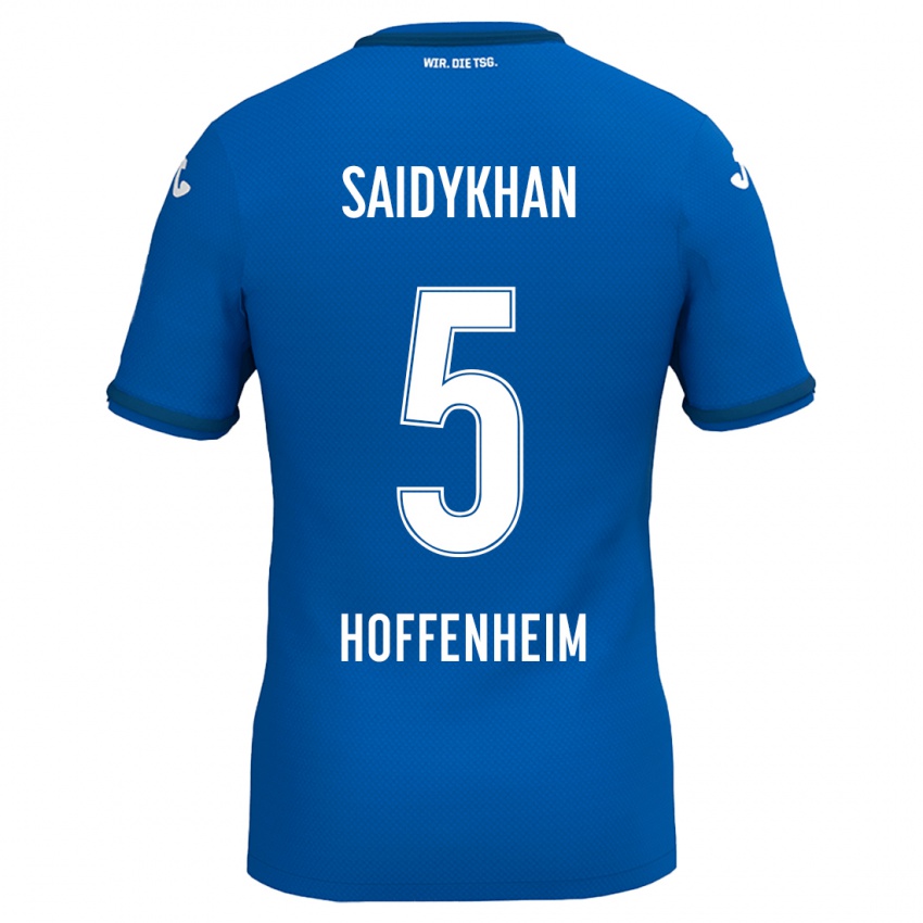 Homem Camisola Ibrahim Saidykhan #5 Azul Real Principal 2024/25 Camisa