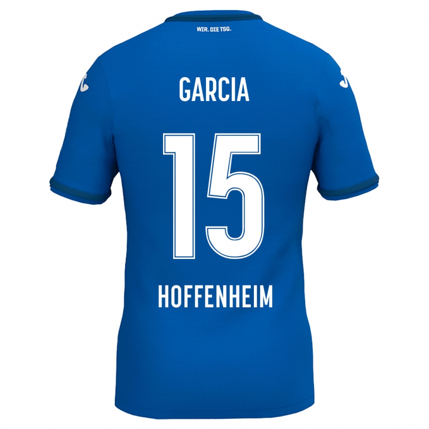 Homem Camisola Marta Cazalla Garcia #15 Azul Real Principal 2024/25 Camisa