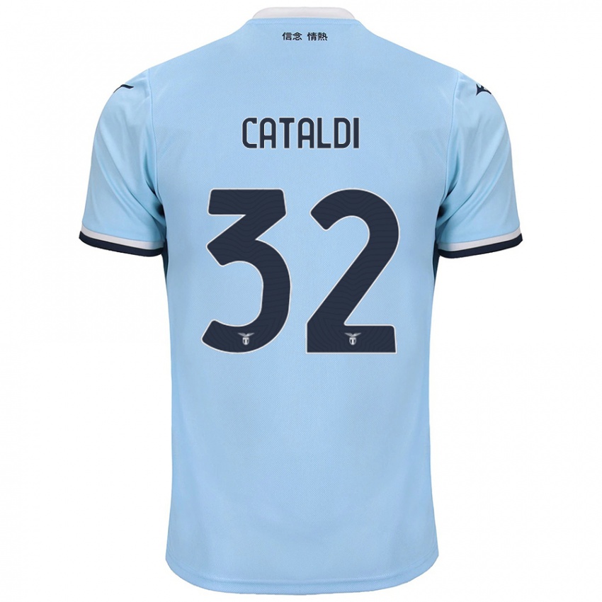 Homem Camisola Danilo Cataldi #32 Azul Principal 2024/25 Camisa