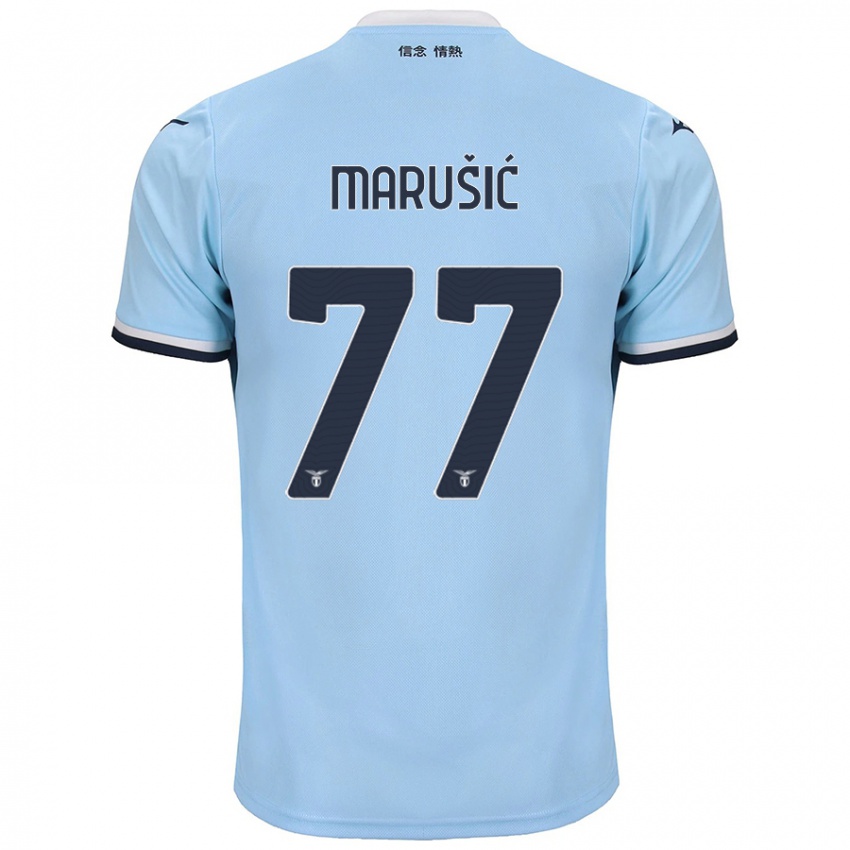 Homem Camisola Adam Marusic #77 Azul Principal 2024/25 Camisa