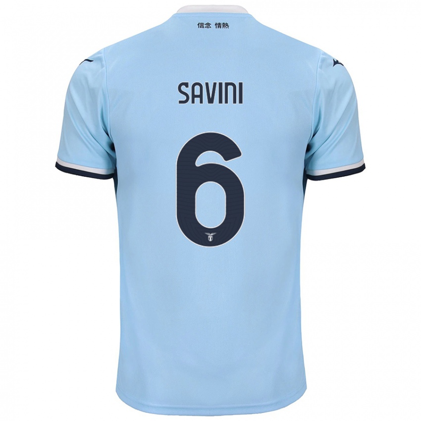 Homem Camisola Federica Savini #6 Azul Principal 2024/25 Camisa