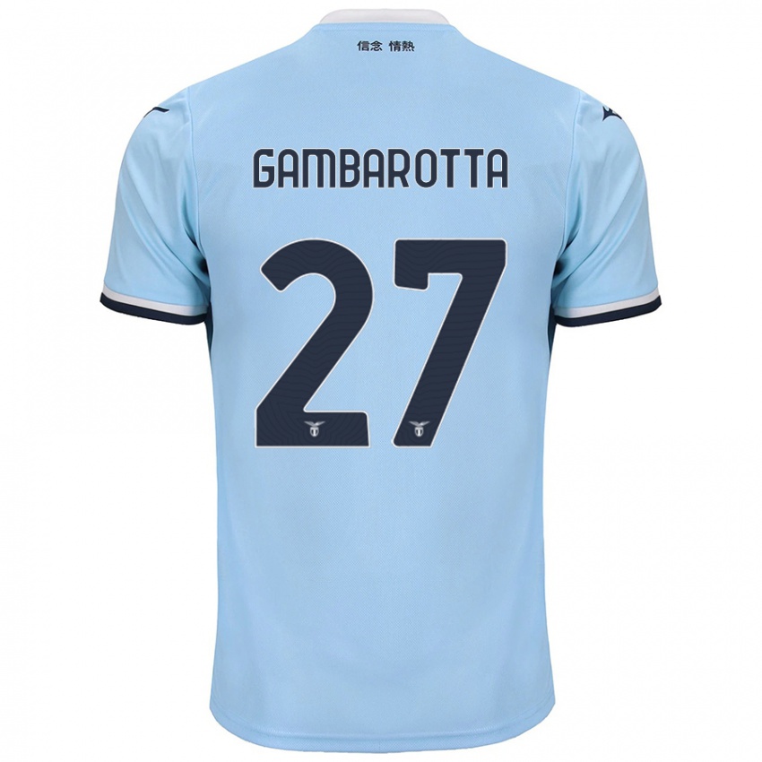 Homem Camisola Margot Gambarotta #27 Azul Principal 2024/25 Camisa