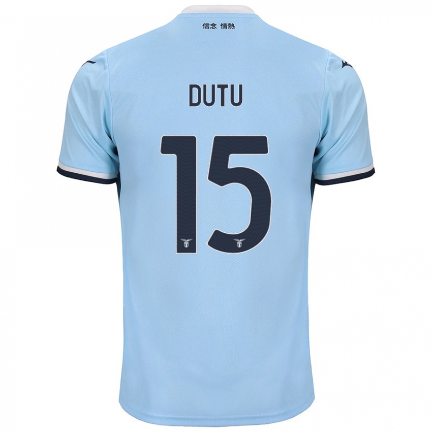 Homem Camisola Matteo Dutu #15 Azul Principal 2024/25 Camisa