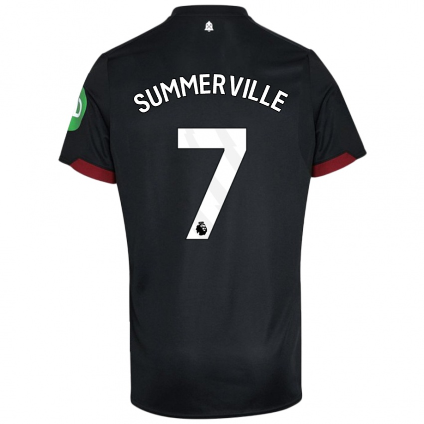 Homem Camisola Crysencio Summerville #7 Preto Branco Alternativa 2024/25 Camisa