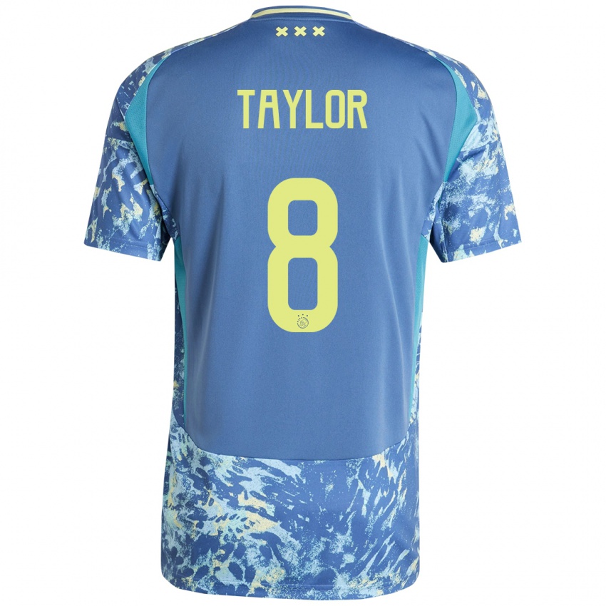 Homem Camisola Kenneth Taylor #8 Amarelo Azul Cinzento Alternativa 2024/25 Camisa