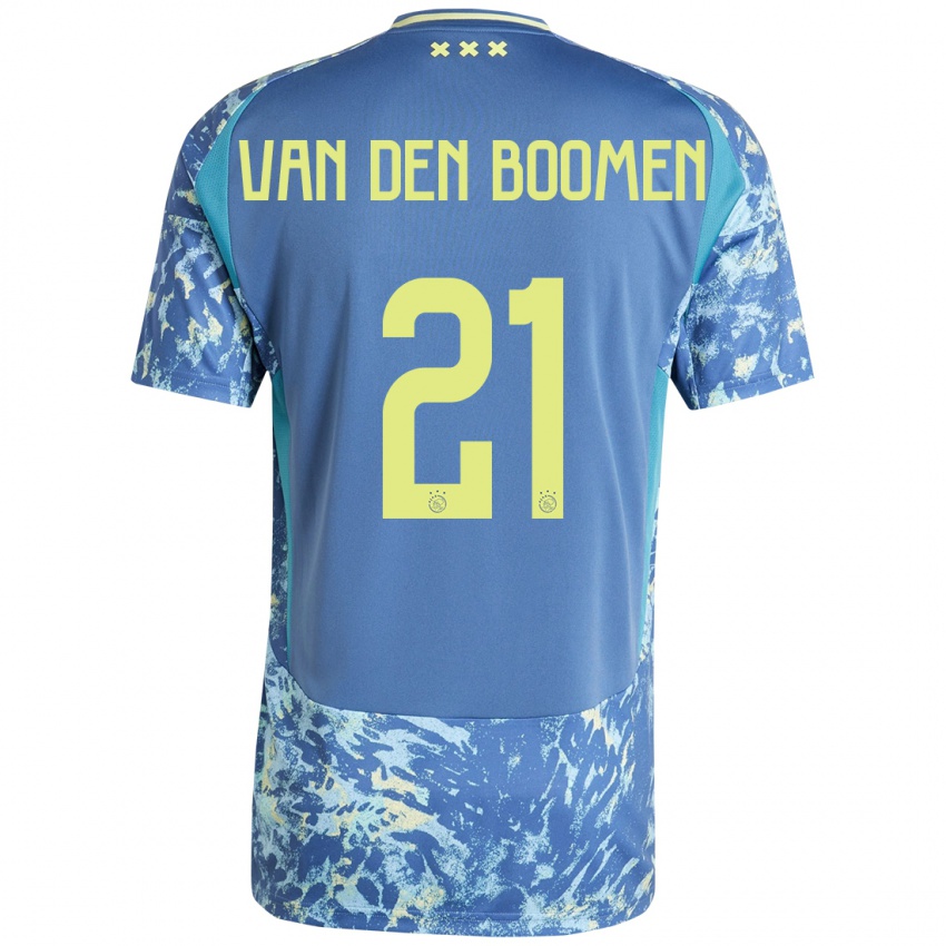 Homem Camisola Branco Van Den Boomen #21 Amarelo Azul Cinzento Alternativa 2024/25 Camisa