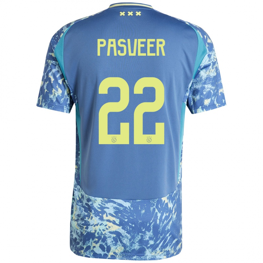 Homem Camisola Remko Pasveer #22 Amarelo Azul Cinzento Alternativa 2024/25 Camisa