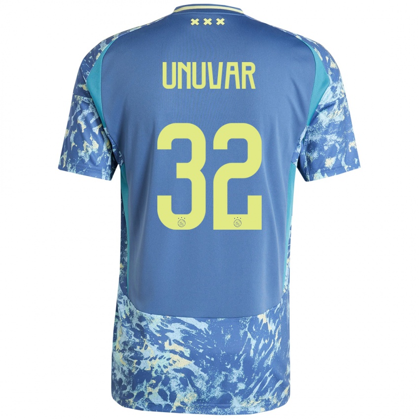 Homem Camisola Naci Ünüvar #32 Amarelo Azul Cinzento Alternativa 2024/25 Camisa