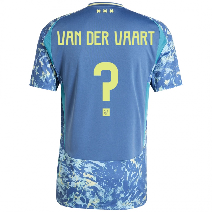 Homem Camisola Damian Van Der Vaart #0 Amarelo Azul Cinzento Alternativa 2024/25 Camisa