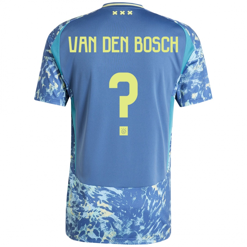 Homem Camisola Frederico Van Den Bosch #0 Amarelo Azul Cinzento Alternativa 2024/25 Camisa