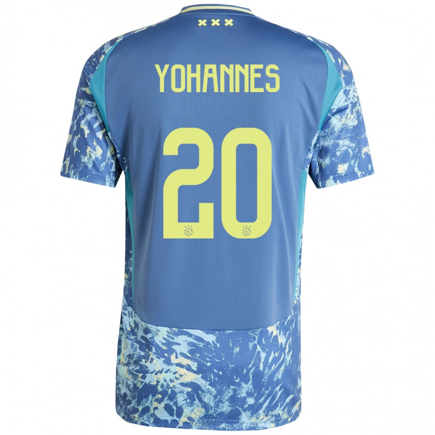 Homem Camisola Lily Yohannes #20 Amarelo Azul Cinzento Alternativa 2024/25 Camisa