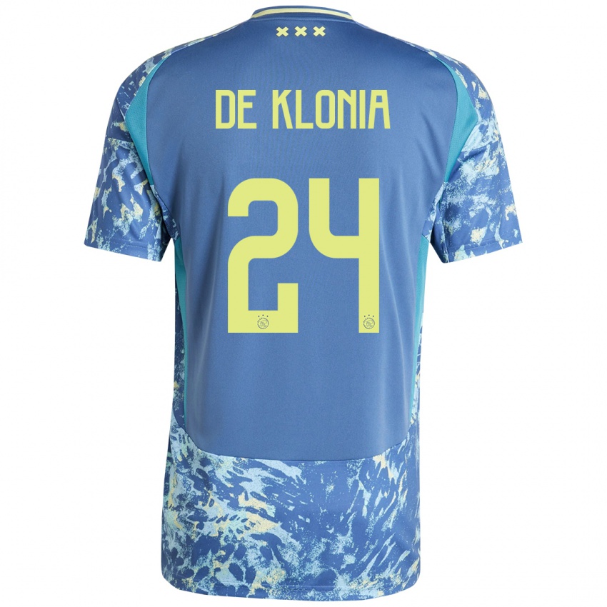 Homem Camisola Daliyah De Klonia #24 Amarelo Azul Cinzento Alternativa 2024/25 Camisa