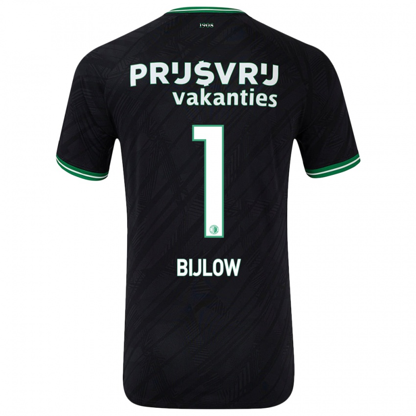 Homem Camisola Justin Bijlow #1 Verde Preto Alternativa 2024/25 Camisa