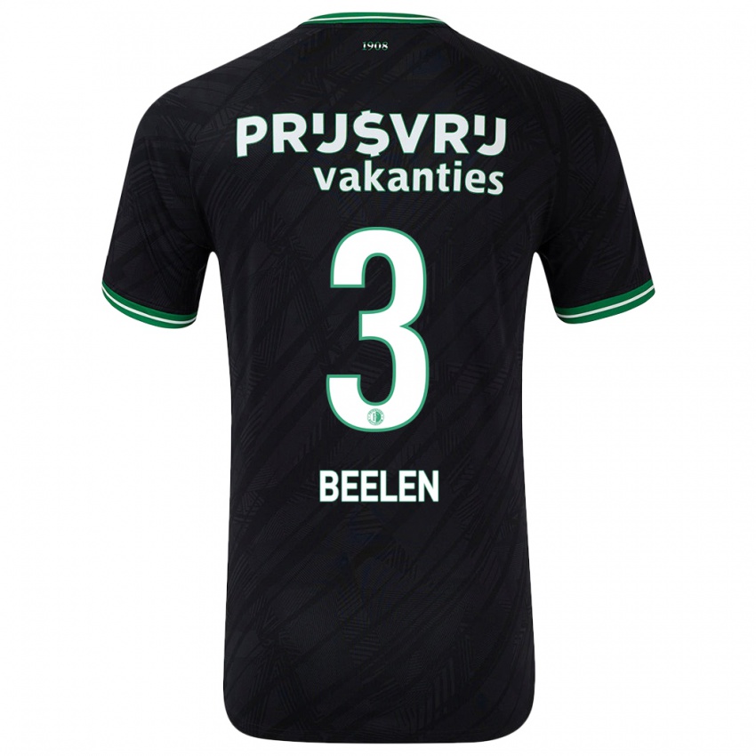 Homem Camisola Thomas Beelen #3 Verde Preto Alternativa 2024/25 Camisa