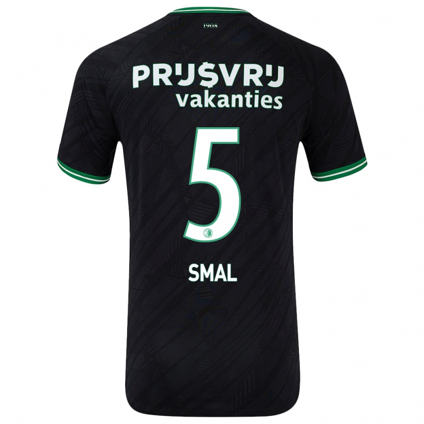 Homem Camisola Gijs Smal #5 Verde Preto Alternativa 2024/25 Camisa