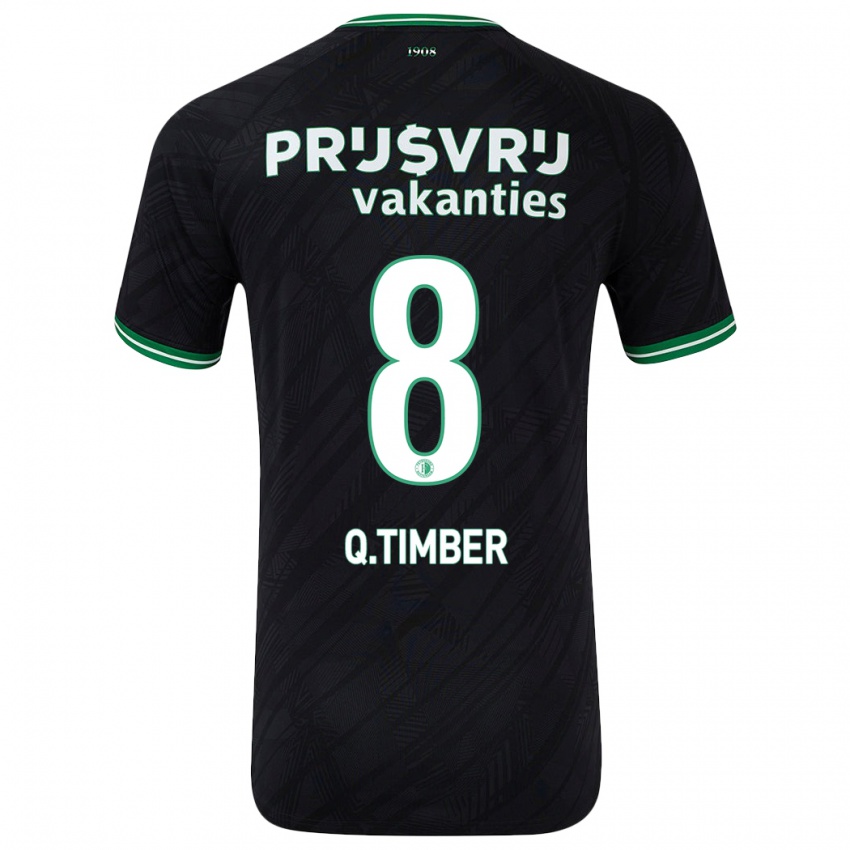 Homem Camisola Quinten Timber #8 Verde Preto Alternativa 2024/25 Camisa