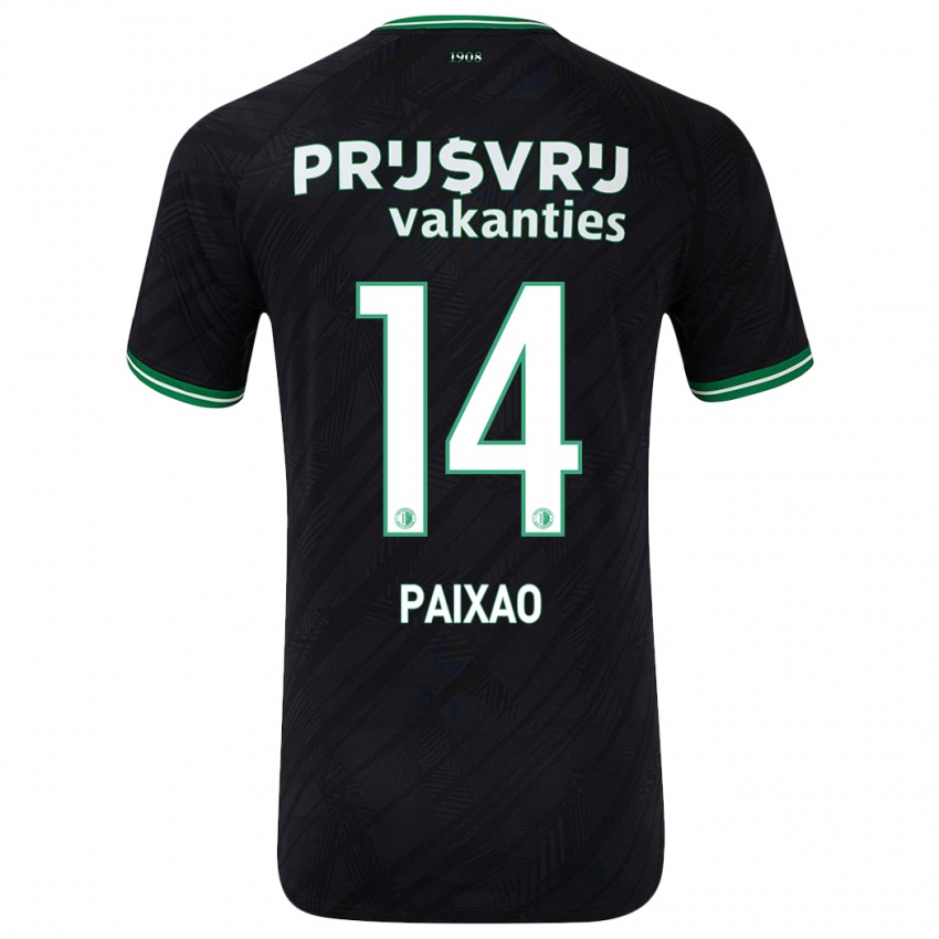 Homem Camisola Igor Paixão #14 Verde Preto Alternativa 2024/25 Camisa