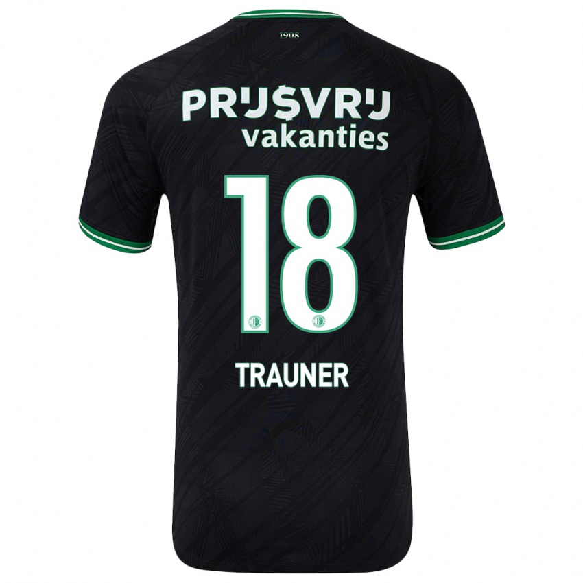 Homem Camisola Gernot Trauner #18 Verde Preto Alternativa 2024/25 Camisa