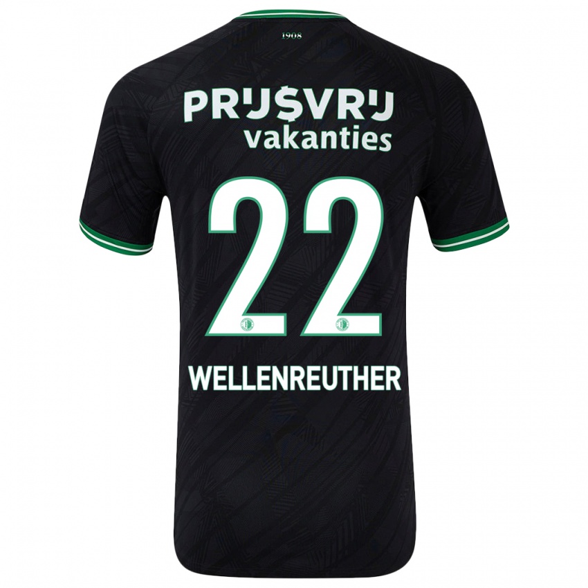 Homem Camisola Timon Wellenreuther #22 Verde Preto Alternativa 2024/25 Camisa