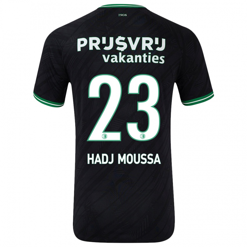 Homem Camisola Anis Hadj Moussa #23 Verde Preto Alternativa 2024/25 Camisa