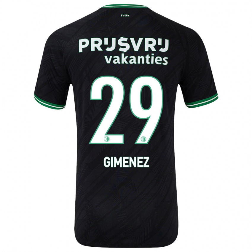 Homem Camisola Santiago Gimenez #29 Verde Preto Alternativa 2024/25 Camisa