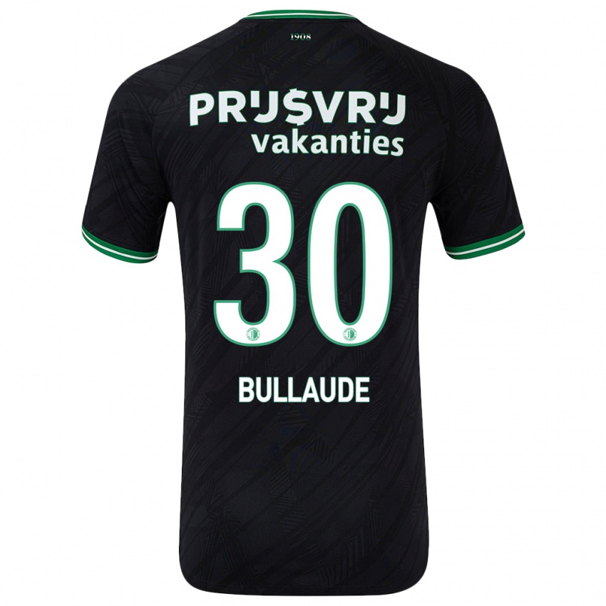 Homem Camisola Ezequiel Bullaude #30 Verde Preto Alternativa 2024/25 Camisa