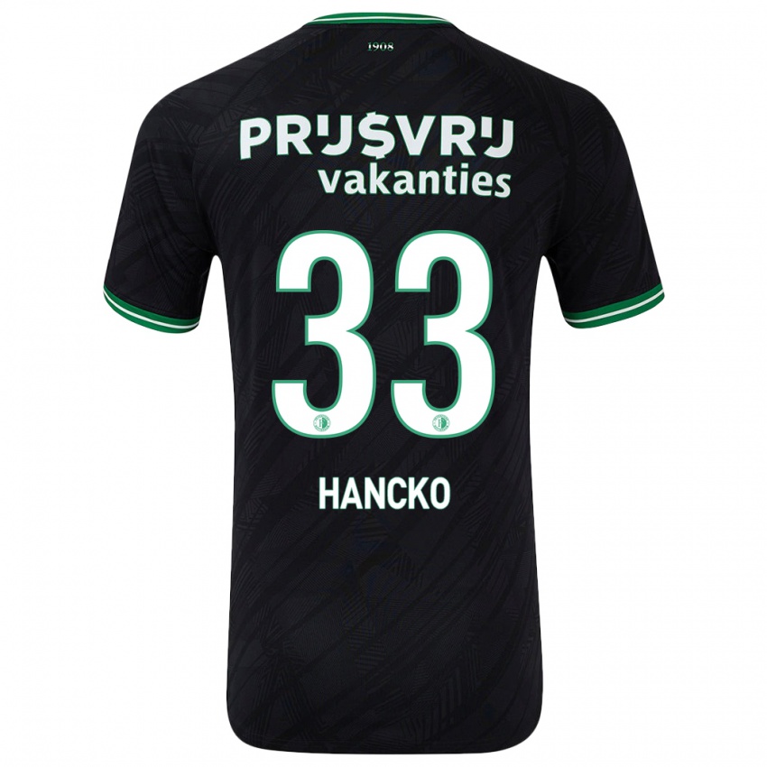 Homem Camisola David Hancko #33 Verde Preto Alternativa 2024/25 Camisa