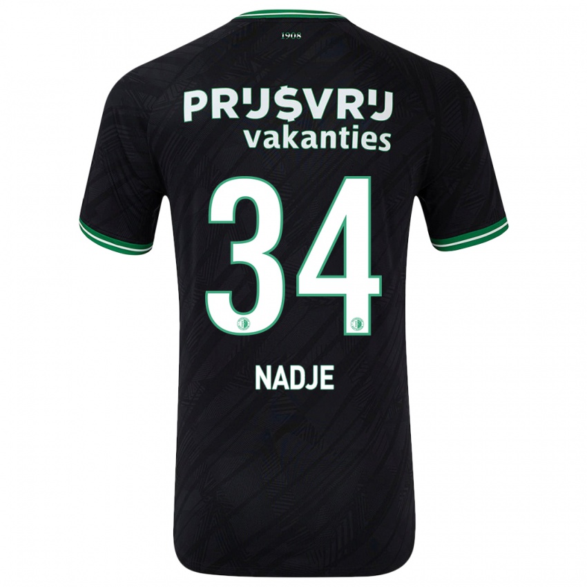 Homem Camisola Chris-Kévin Nadje #34 Verde Preto Alternativa 2024/25 Camisa