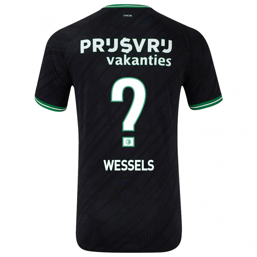 Homem Camisola Tijme Wessels #0 Verde Preto Alternativa 2024/25 Camisa