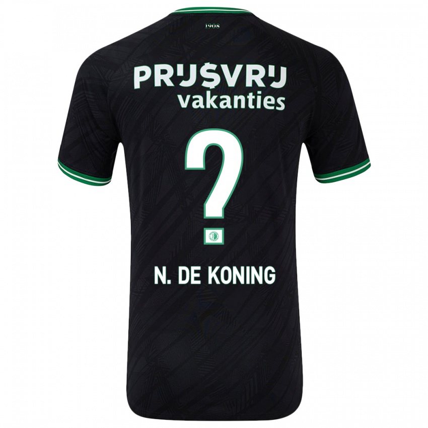 Homem Camisola Nick De Koning #0 Verde Preto Alternativa 2024/25 Camisa